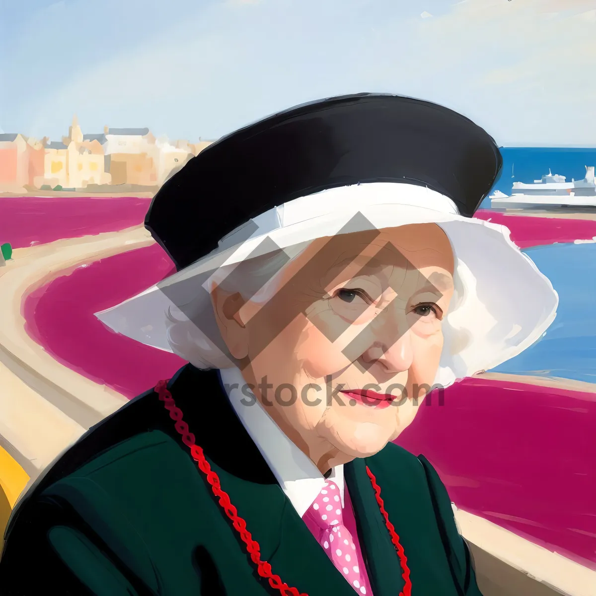 Picture of Successful Smiling Business Graduate in Cap and Gown