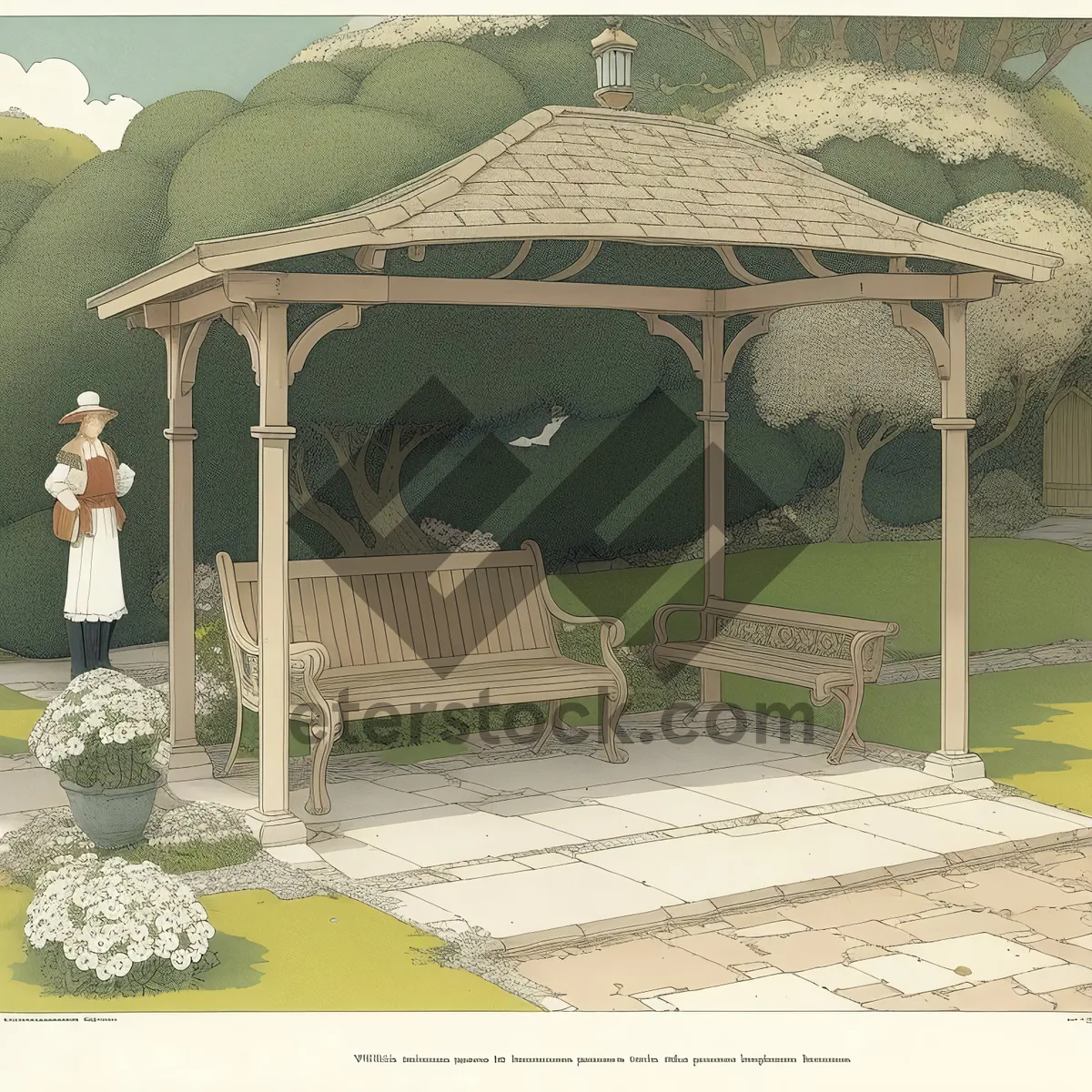 Picture of Tropical Paradise Retreat: Beachside Umbrella Overlooking Ocean