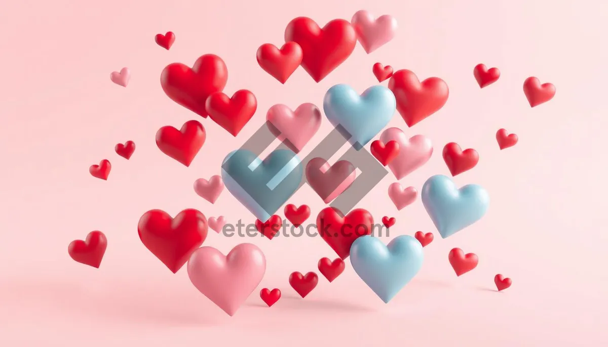 Picture of Valentine's Day Love Heart Card Decoration