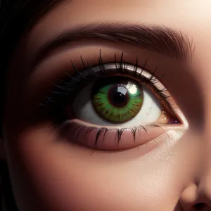 Captivating Eyebrow and Eye Makeup Closeup