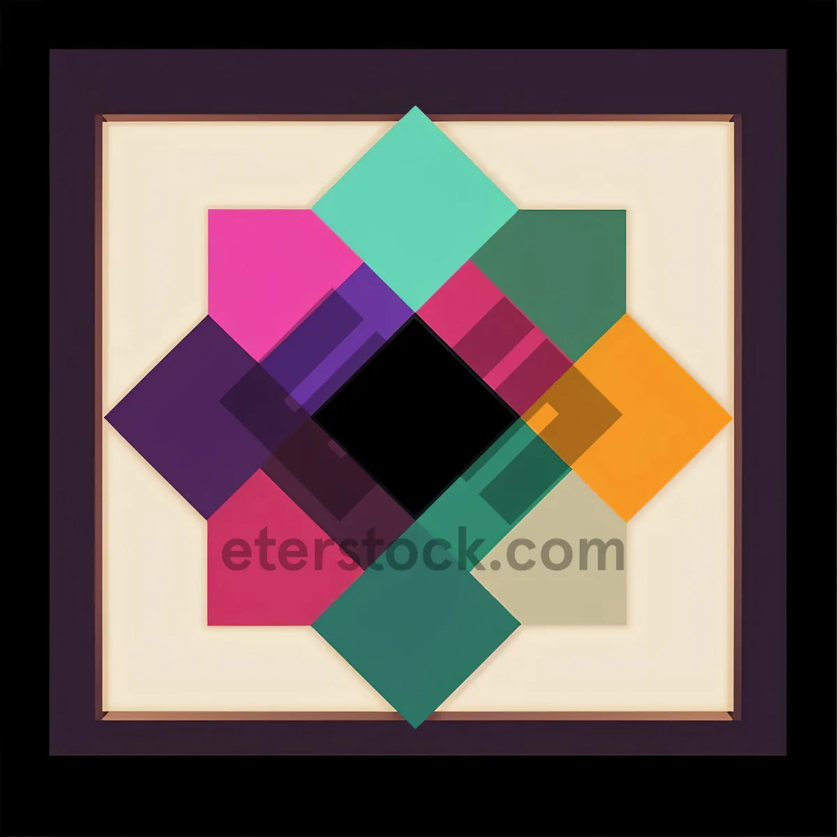 Picture of Colorful Geometric Mosaic Design