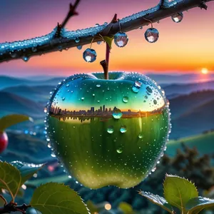 Festive Winter Apple Tree Decoration - Red Delicious