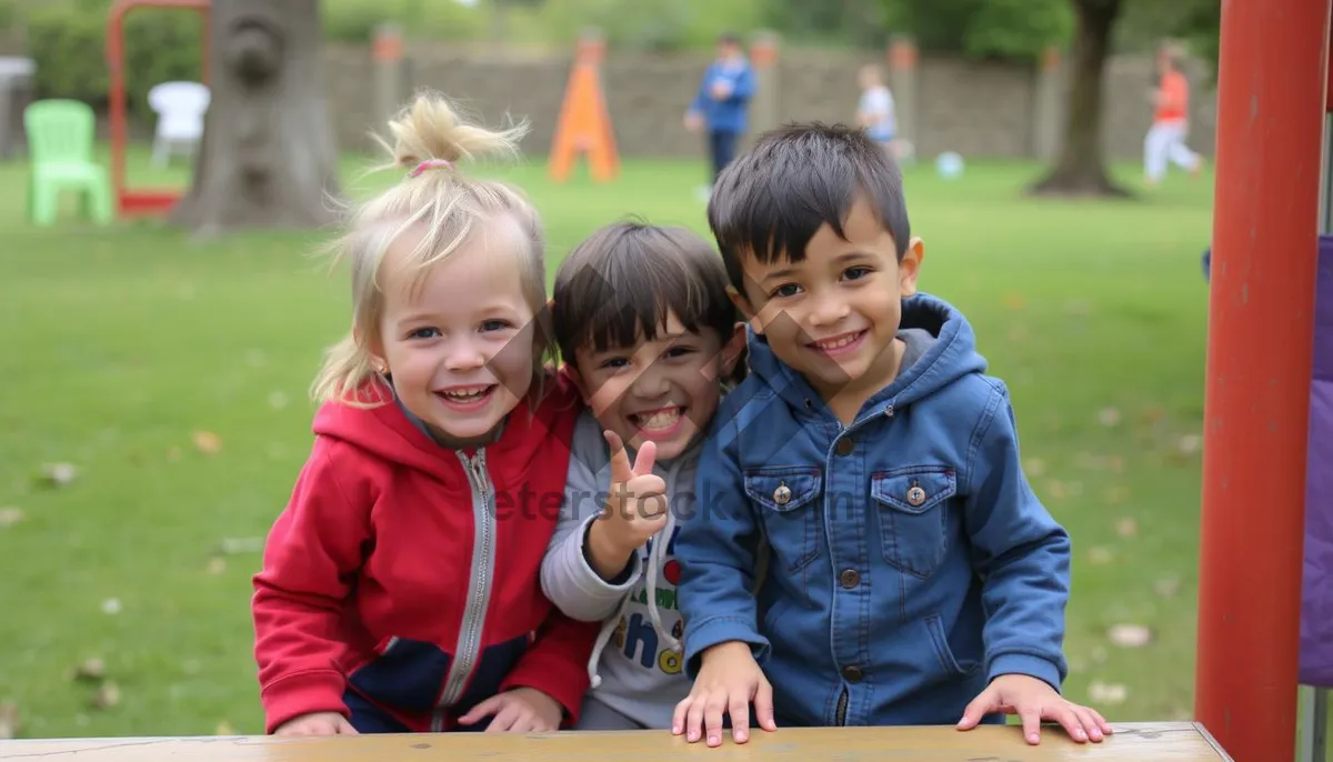 Picture of Happy family playing together in the park