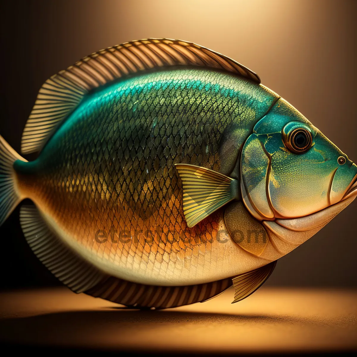 Picture of Colorful Underwater Fish in a Tropical Aquarium