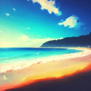 Serene Seaside Serenade: Azure Beauty Beckons