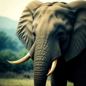 Iconic Elephant: Majestic Wildlife of the Safari