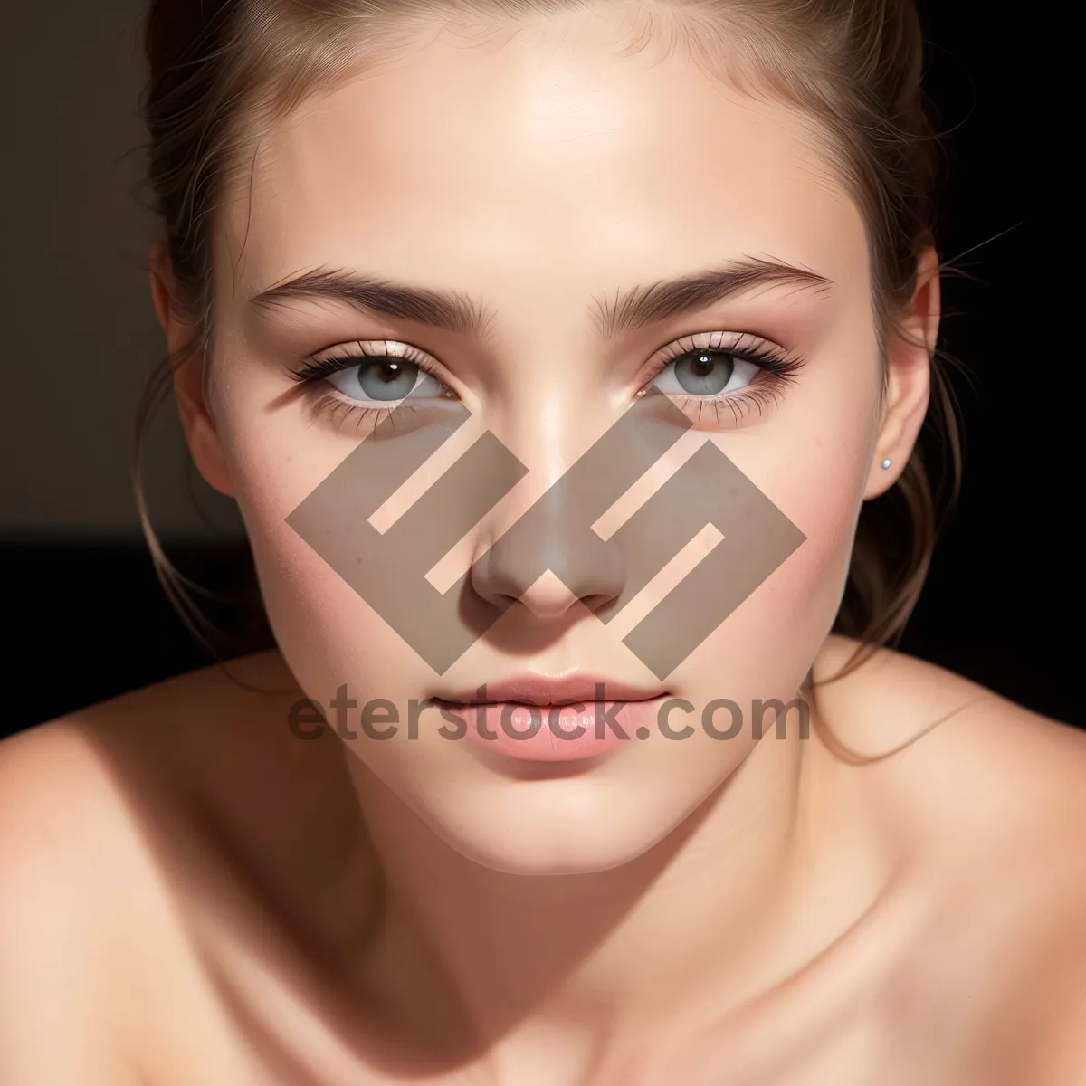 Picture of Radiant Beauty: Stunning Portrait of Attractive Sensual Lady