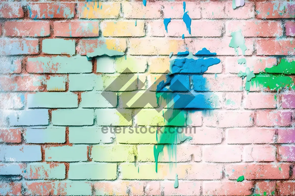 Picture of Grunge brick wall texture backdrop design - puzzle game.