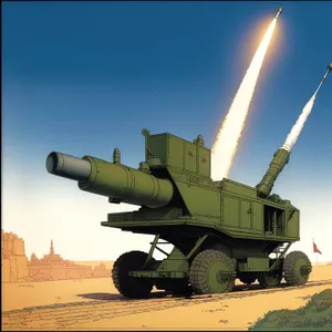 Skyrocketing Military Arsenal: High-angle missile launcher equipment