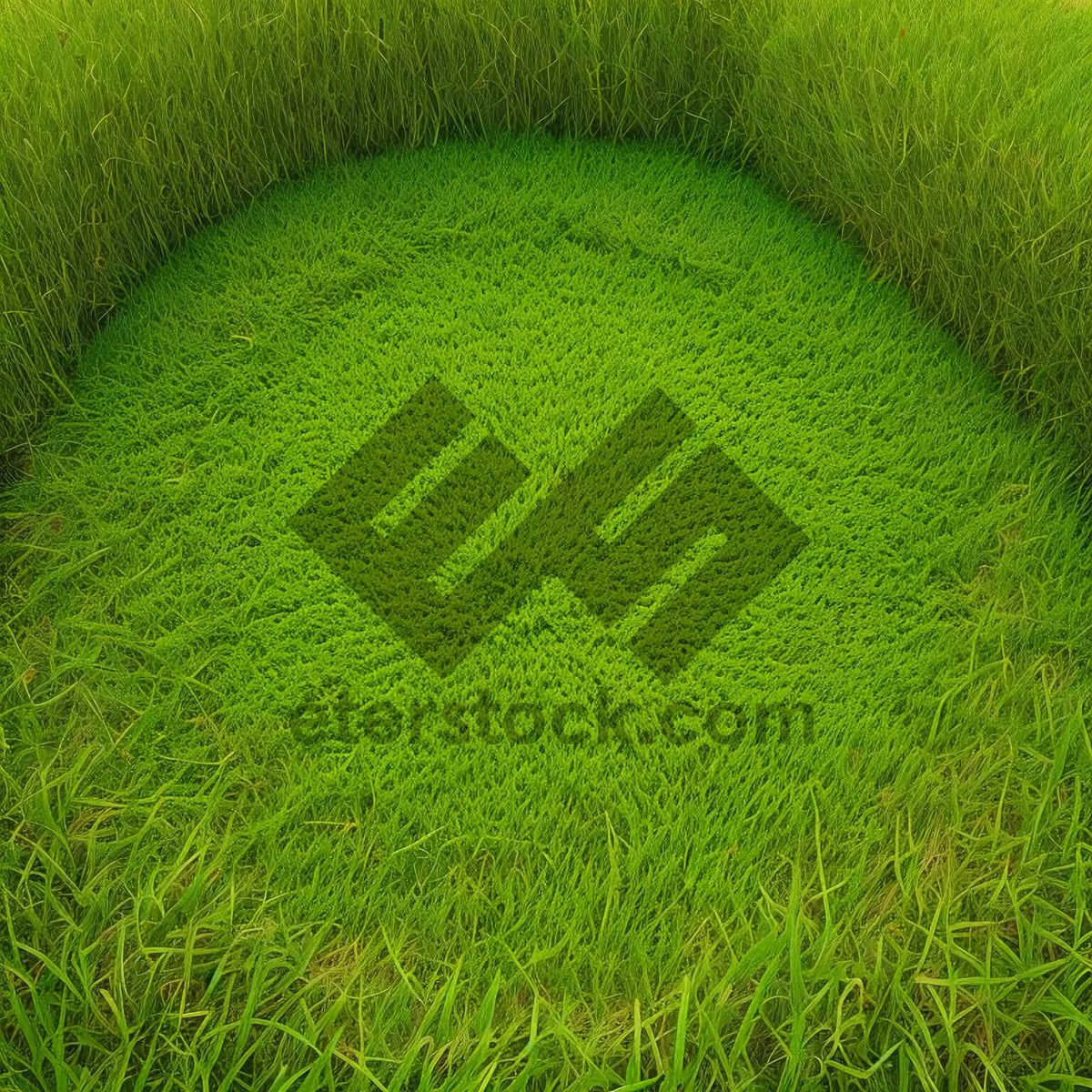 Picture of Vibrant Green Grass Field