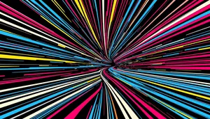 Light Motion Fractal Design - Futuristic 3D Abstract Art