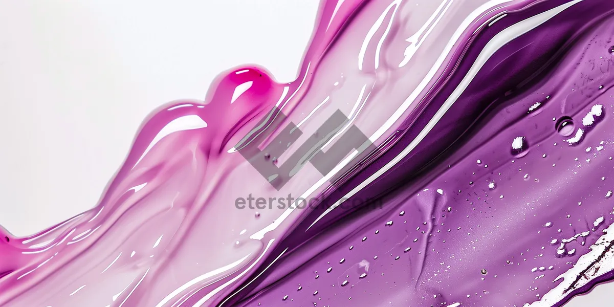 Picture of Abstract Lilac Flowing Curve Fractal Design Wallpaper