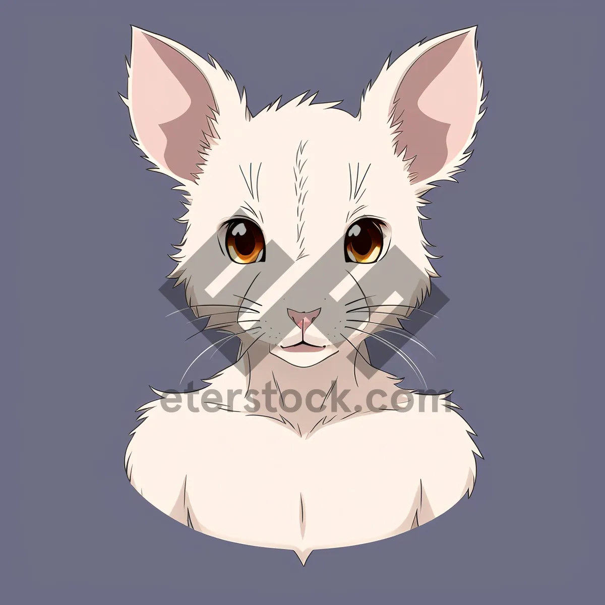 Picture of Playful Bunny Cartoon Art for Kids