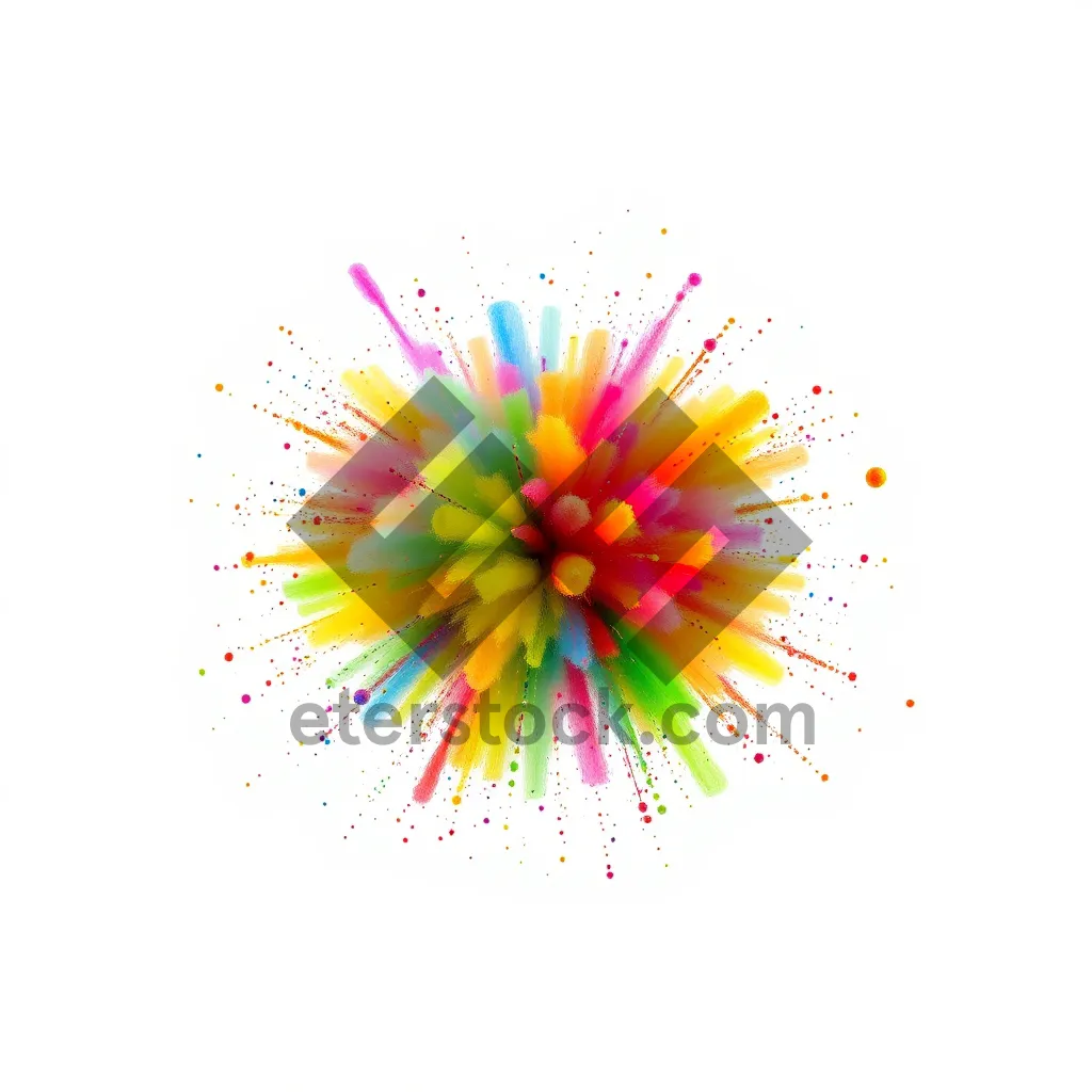 Picture of Colorful floral pattern design for summer greeting card