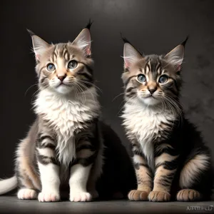 Playful Tabby Kitten with Adorable Whiskers