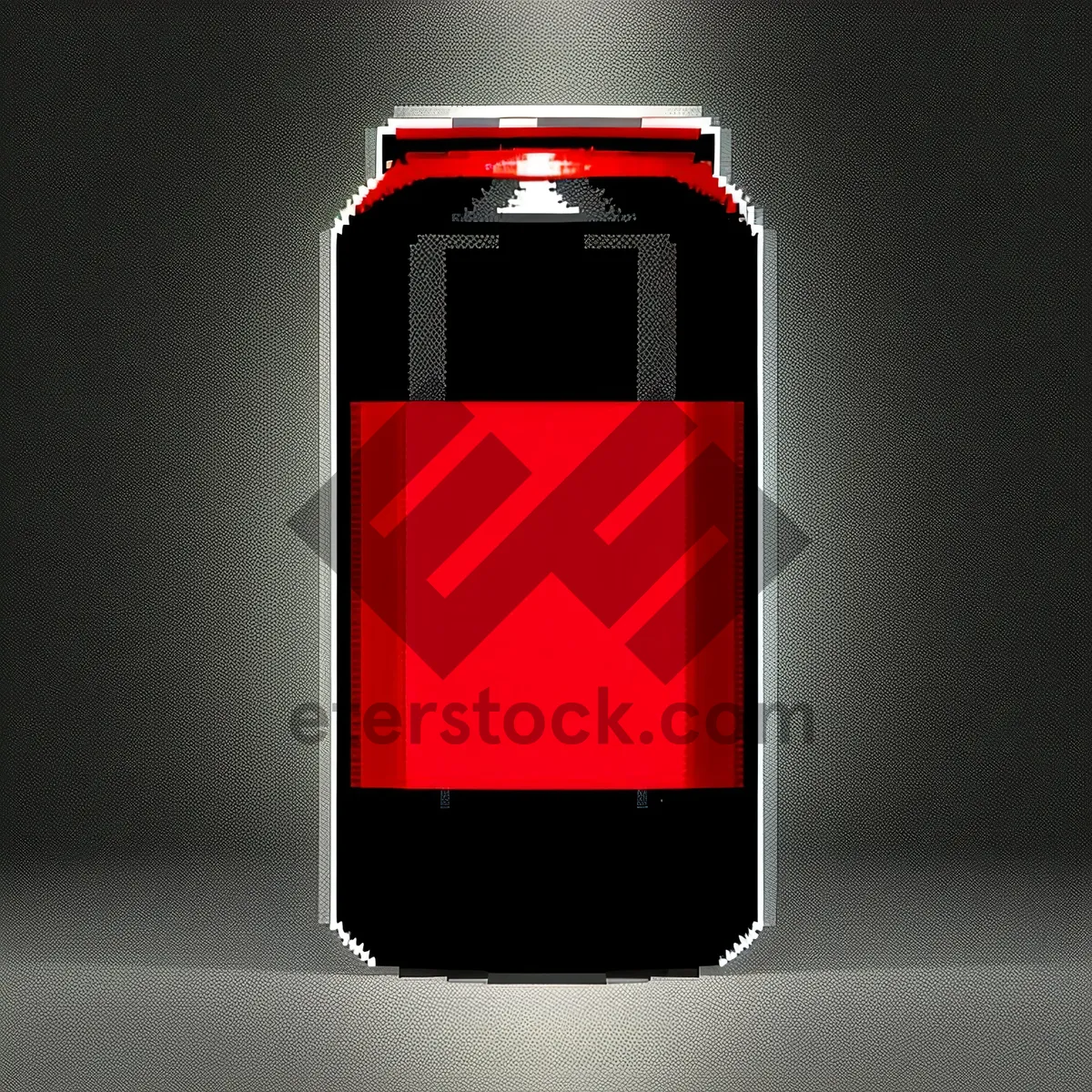 Picture of Glass Water Bottle with Fire Extinguisher Design