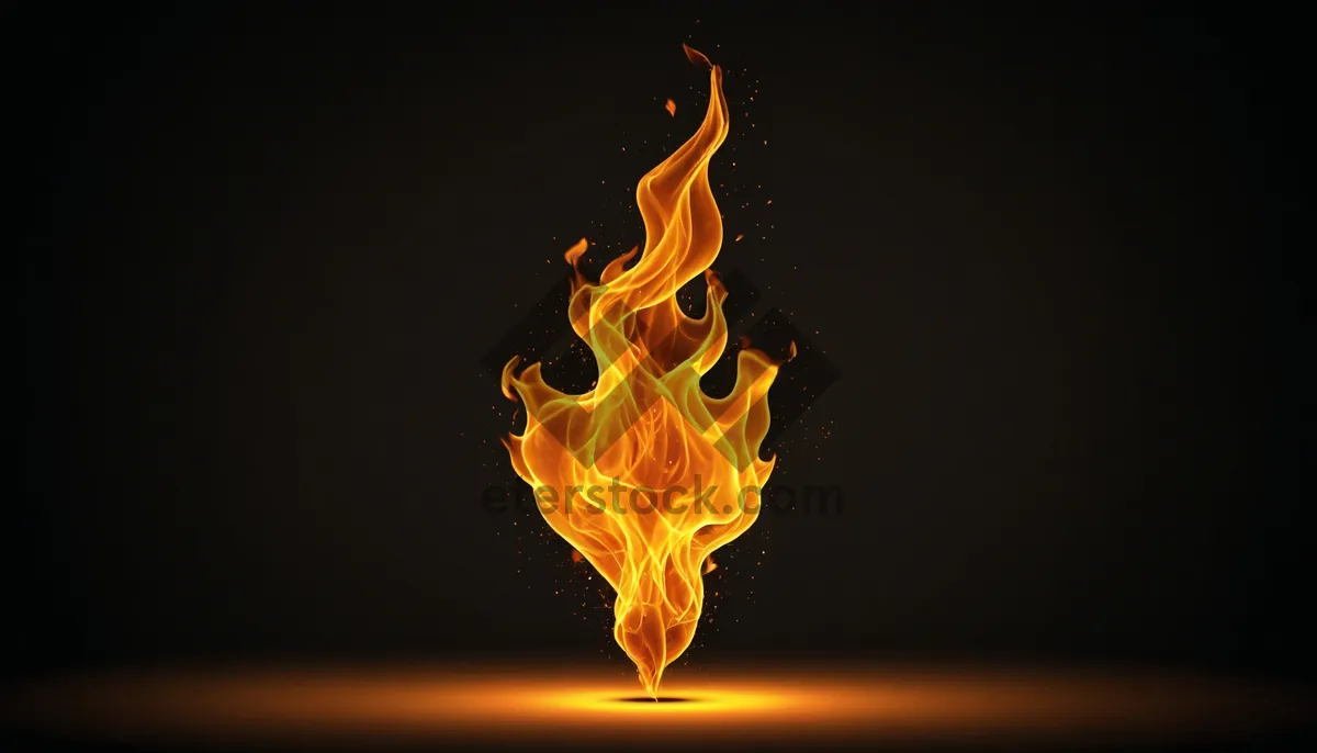 Picture of Fiery Blaze Shape and Texture Artistic Design