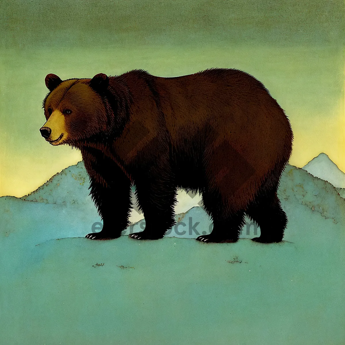 Picture of Majestic Brown Bear in the Menagerie