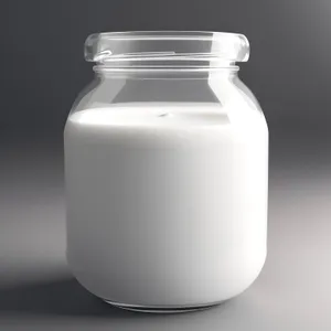 Healthy Glass Bottle of Milk Conserve