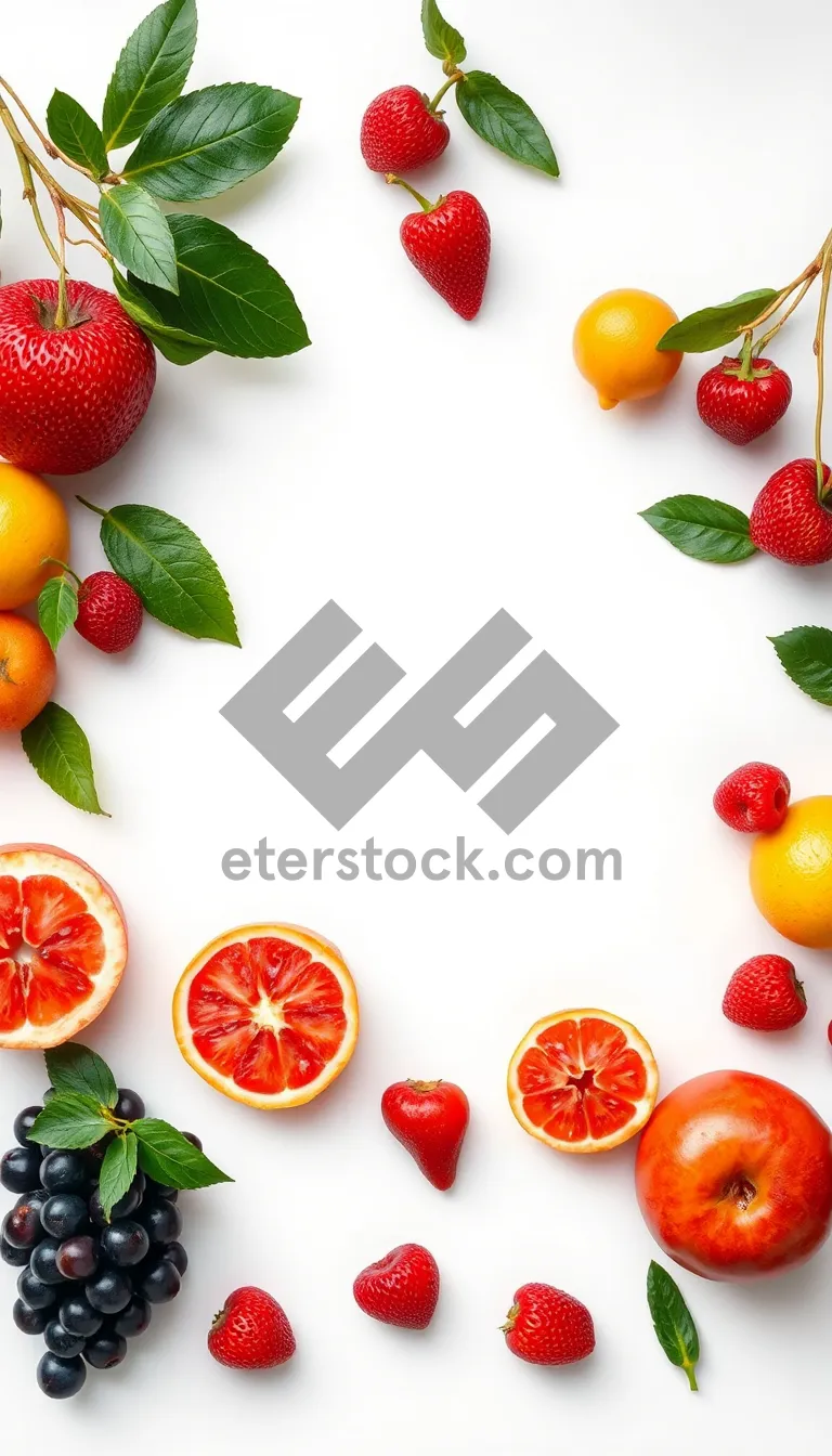 Picture of Fresh fruit salad with peppers and tomatoes