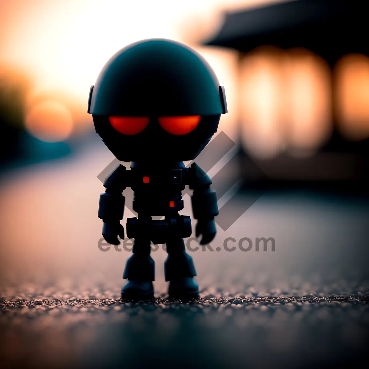 Picture of Cartoon Man Silhouette Automaton Illustration