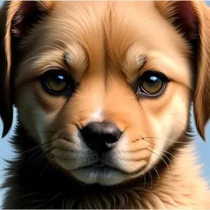 Adorable Brown Puppy with Soulful Eyes