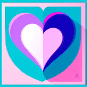 Love symbol: Romantic Hearts Valentine's Day Card Icon