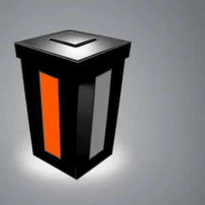 3D Box Render: Cube Container with Five-Spot Design