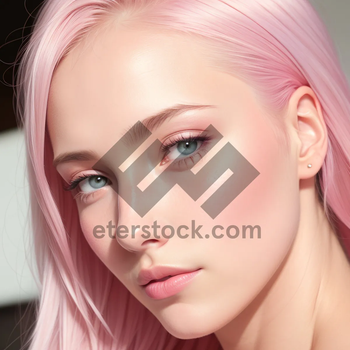 Picture of Flawless Beauty: Alluring Closeup of a Glamorous Blond Model