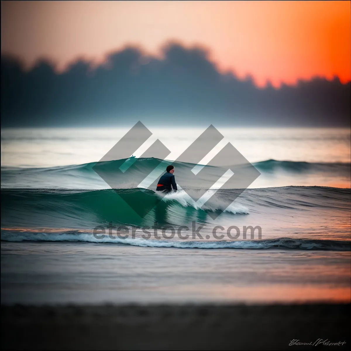 Picture of Serene Sunset over Tropical Beach