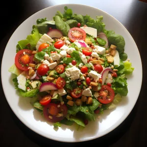 Fresh Chickpea Salad with Feta Cheese