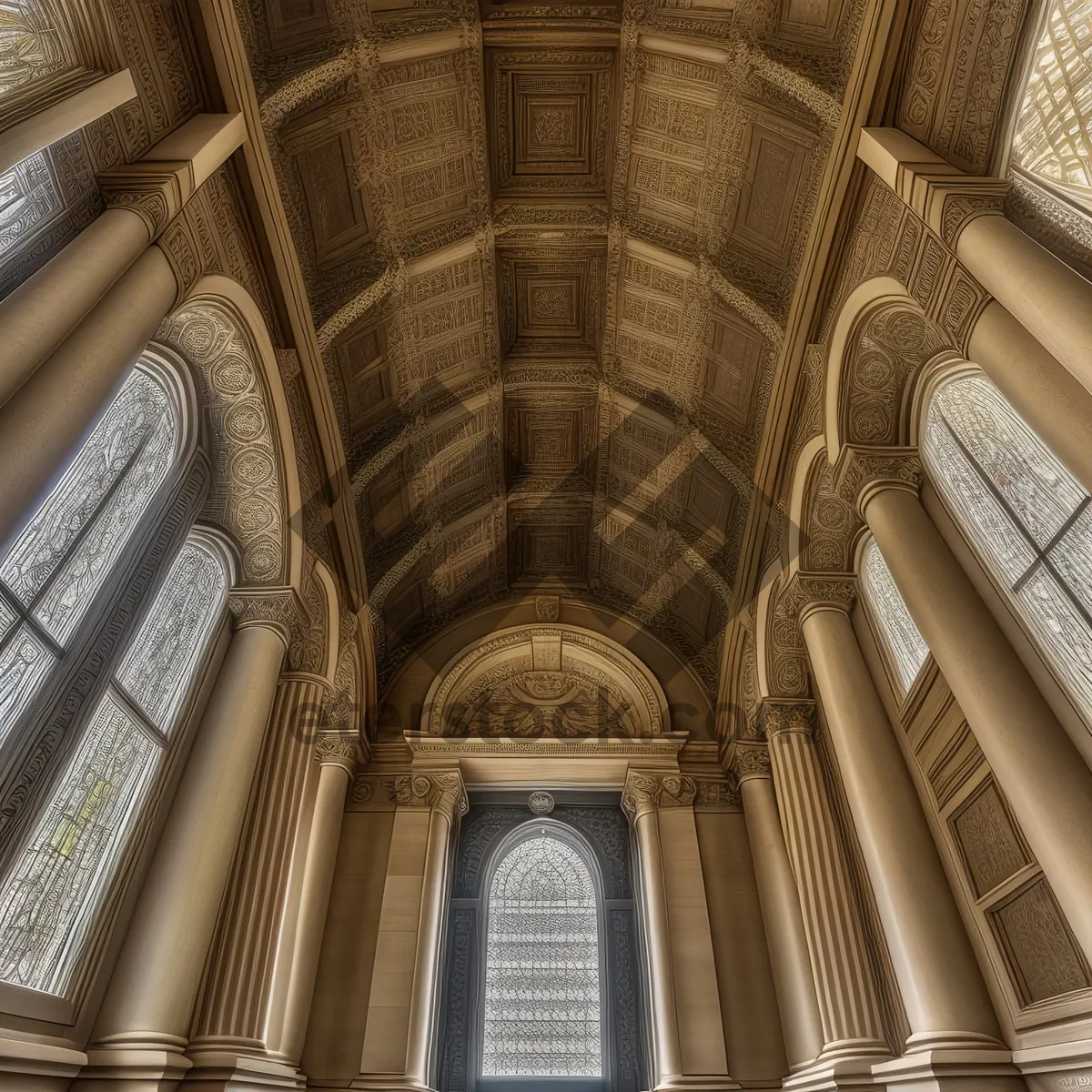 Picture of Stunning Historic Cathedral Architecture with Intricate Stone Arches