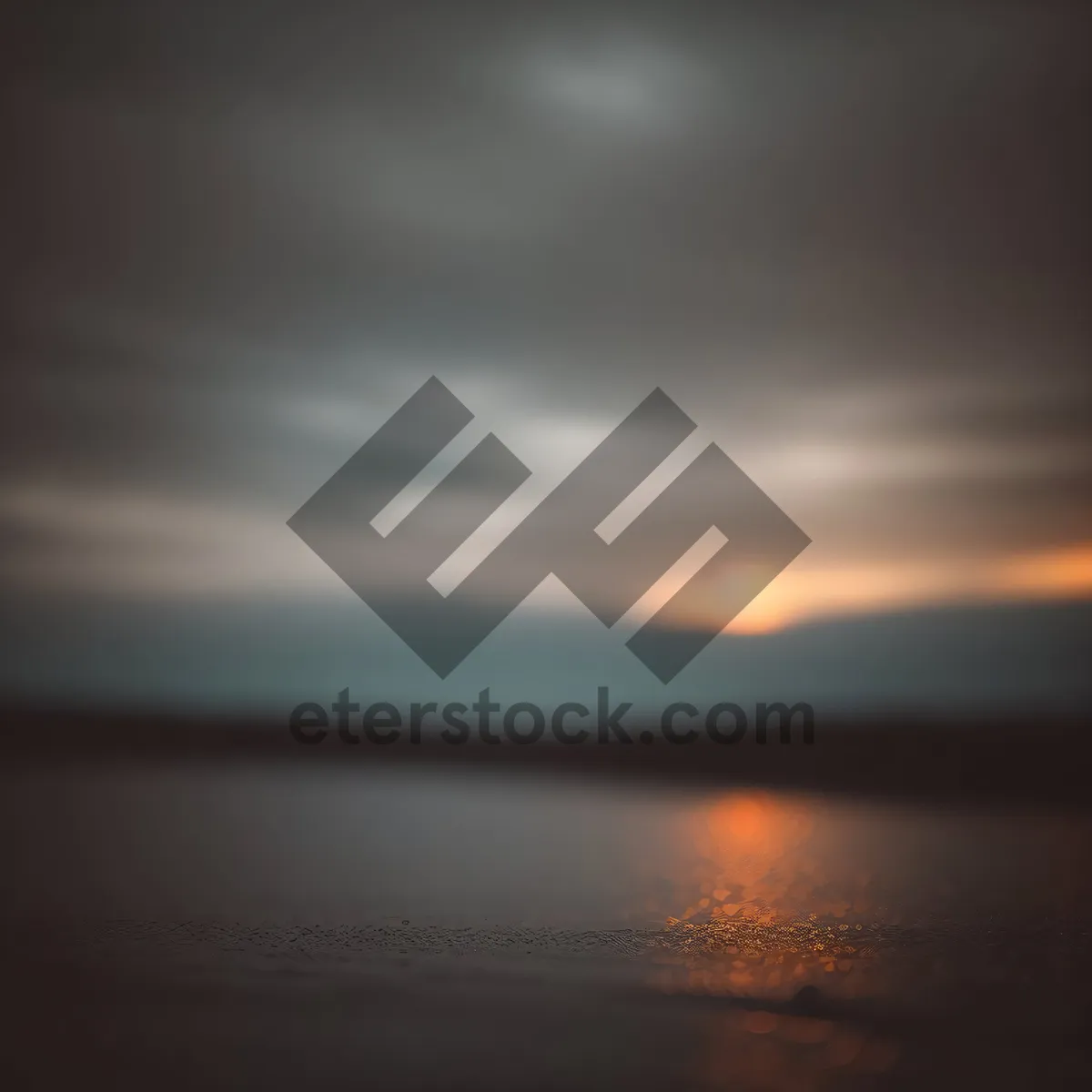 Picture of Radiant Sunset over Tranquil Ocean Waves