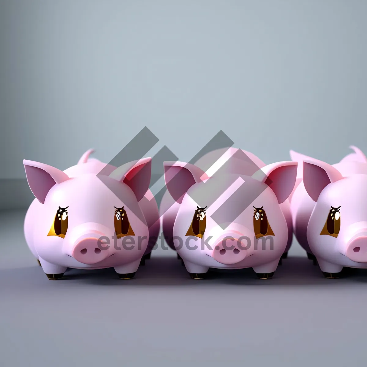 Picture of Piggy Bank Savings: Secure Financial Wealth with Pink Pig