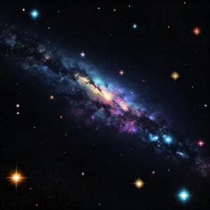 Cosmic Starry Galaxy Wallpaper Glow Bright Sky