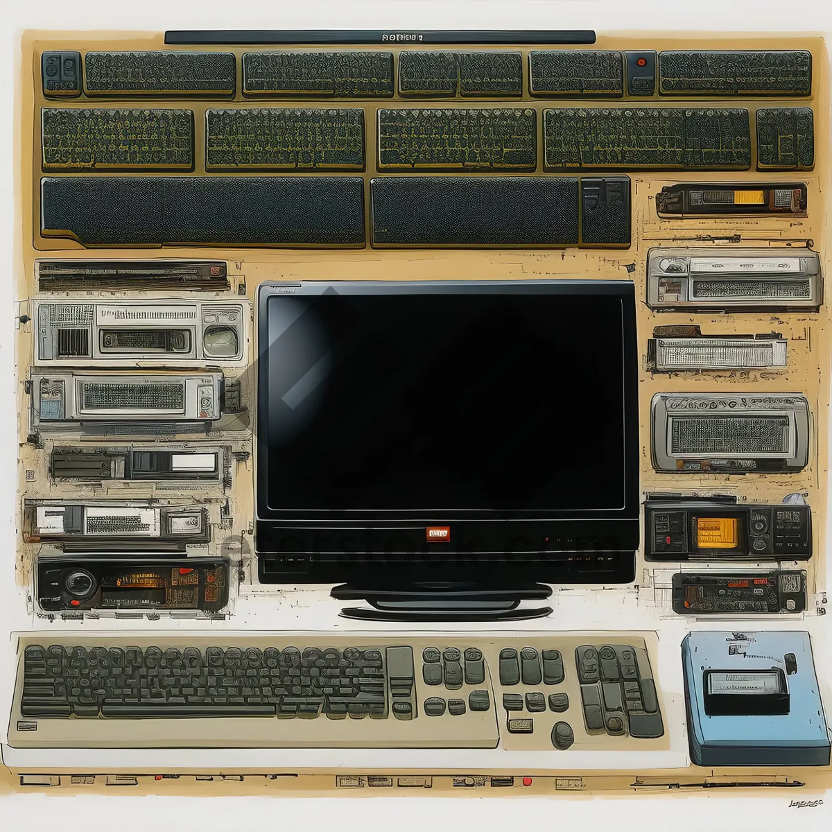 Picture of Digital cassette recorder for radio recording and playback