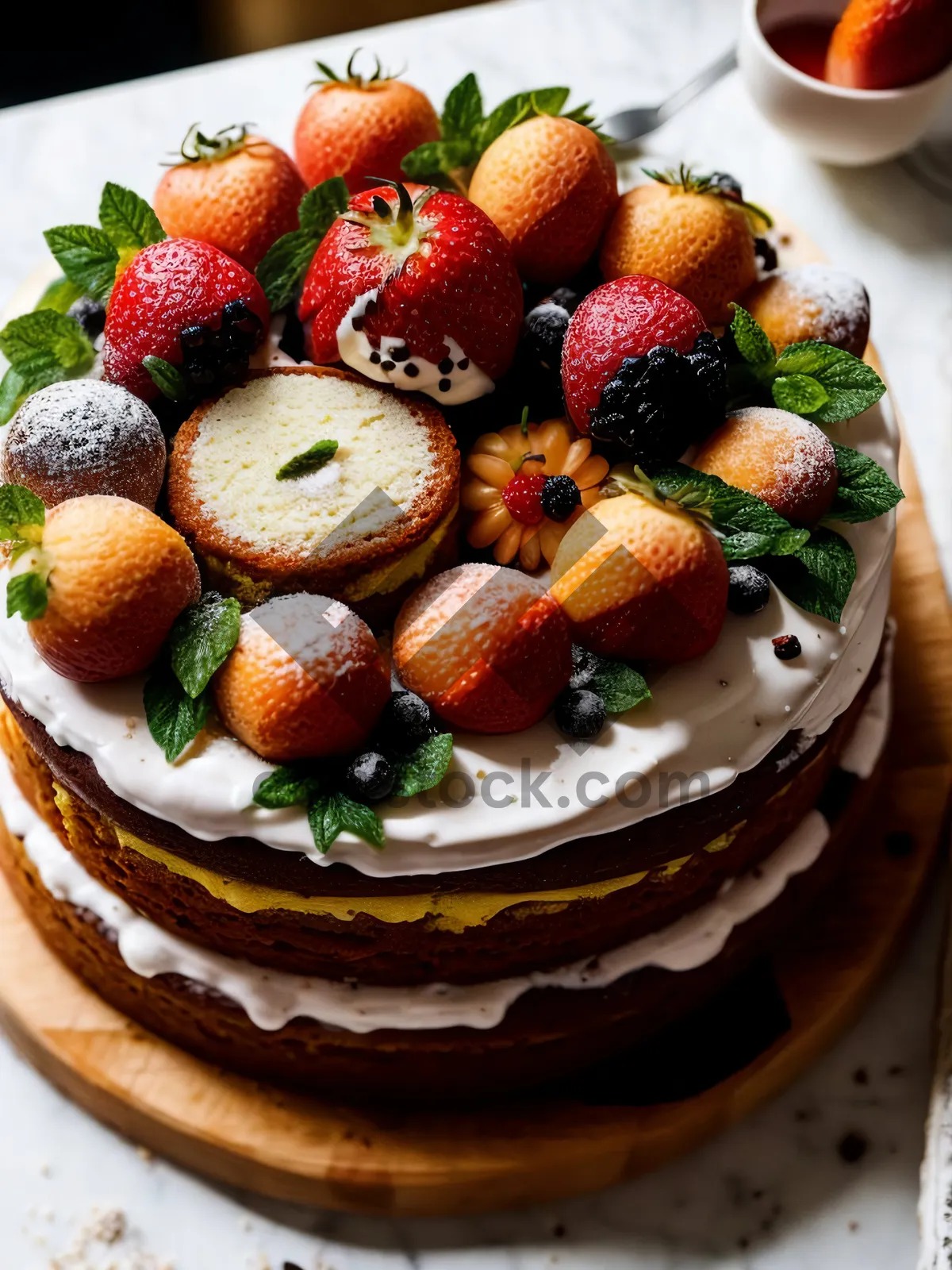 Picture of Fresh and Juicy Summer Berries on Plate