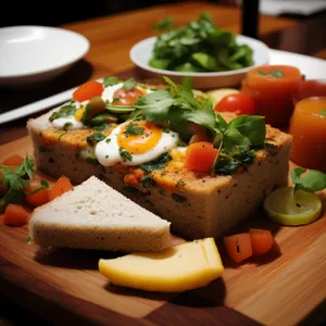 Fresh Vegetable Salad with Cheese and Gourmet Dressing