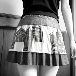 Stylish Lady in Attractive Miniskirt Fashion