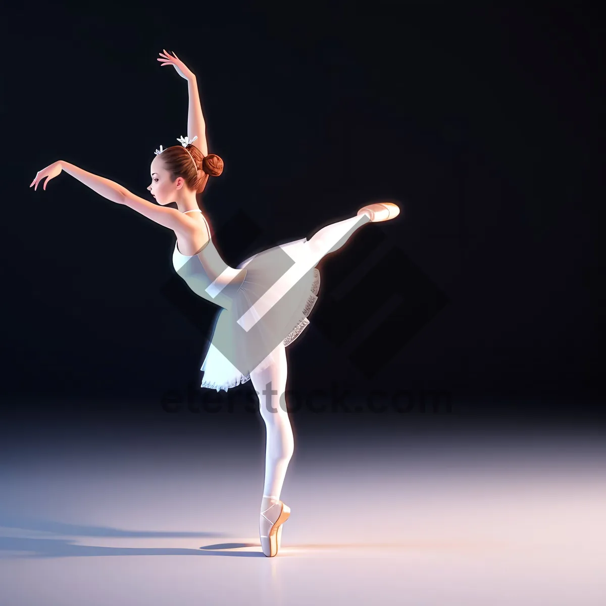 Picture of Dynamic Ballet Leap: Graceful, Energetic Dance Performance