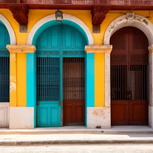 Enchanting Historical Church Doorway in Ancient City