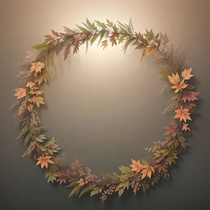 Holly Frame: Festive Season Decoration with Ornate Floral Border