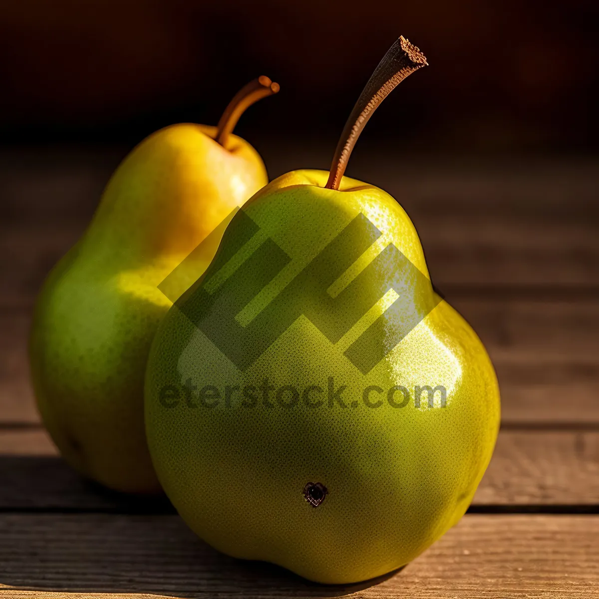 Picture of Vibrant Yellow Citrus Pear, Fresh and Delicious