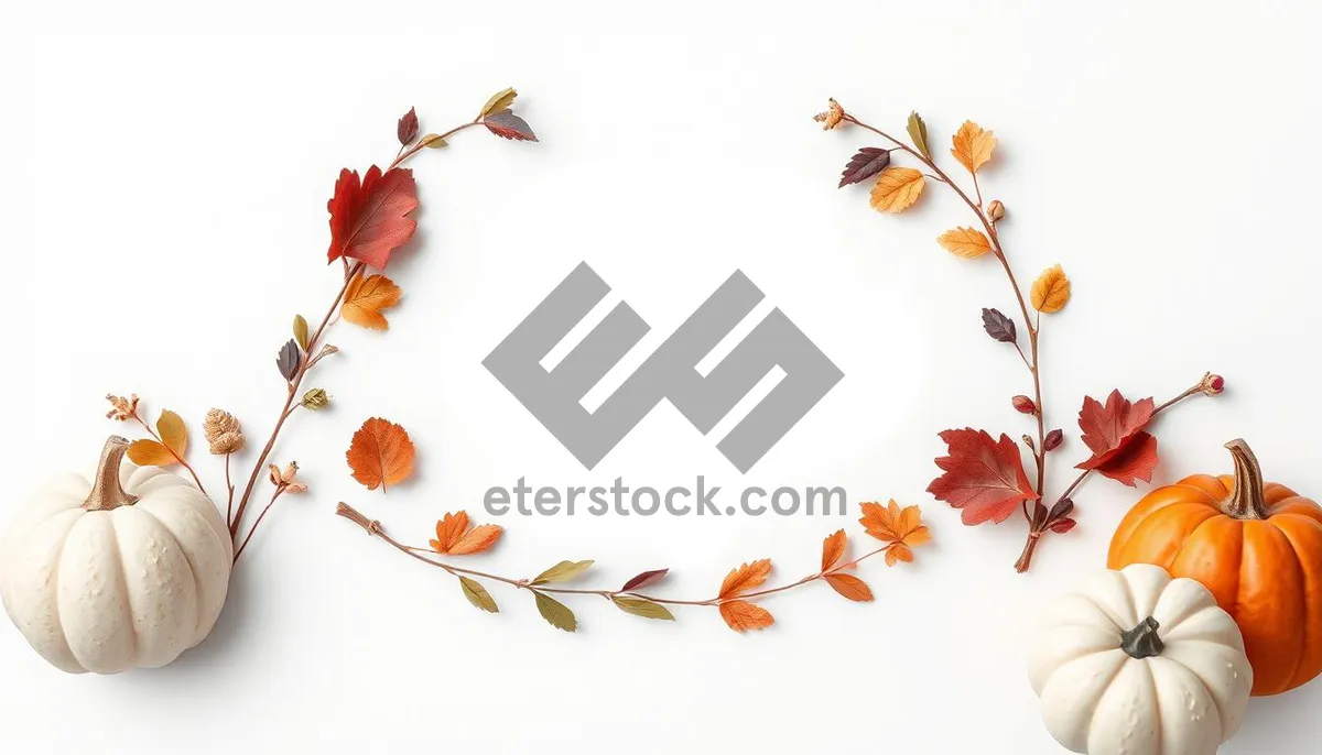 Picture of Japanese floral silhouette design element for wallpaper