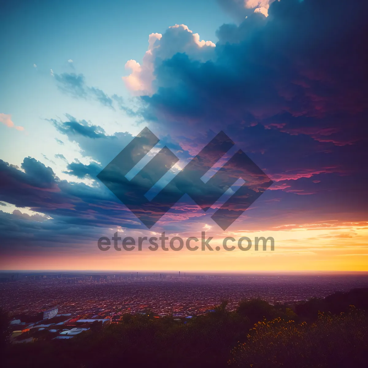 Picture of Summer Sunset Over the Sea