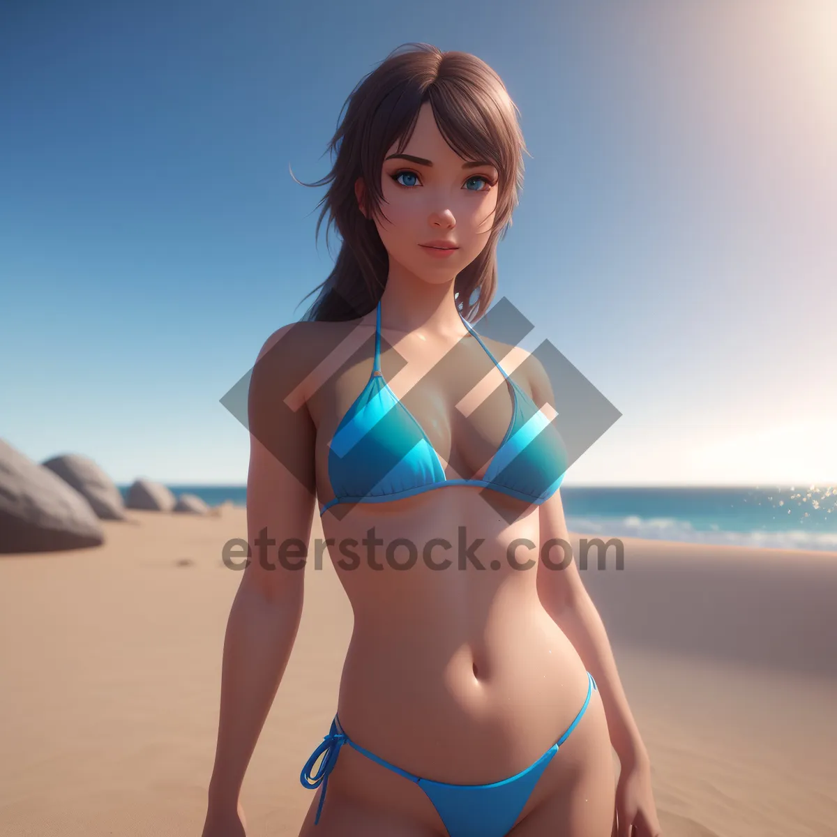 Picture of Beach Babe in Bikini: Stunning Summer Swimsuit Style