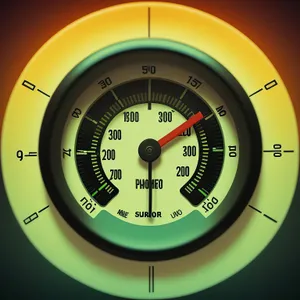Black Analog Timer with Speed Indicator