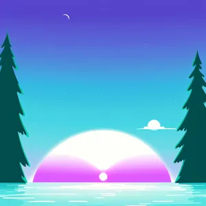 Winter Night Sky Snowflake Celebration
