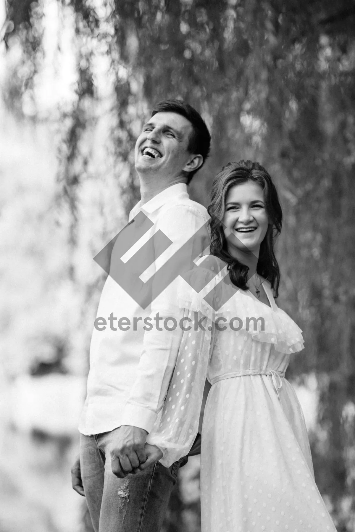 Picture of Happy man smiling in autumn park