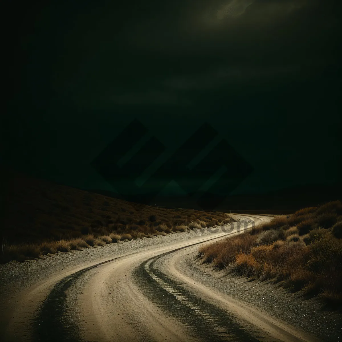 Picture of Scenic Desert Highway Under Clear Sky